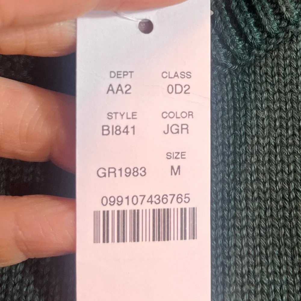 J.Crew Heritage cotton crewneck sweater in J.Crew Green